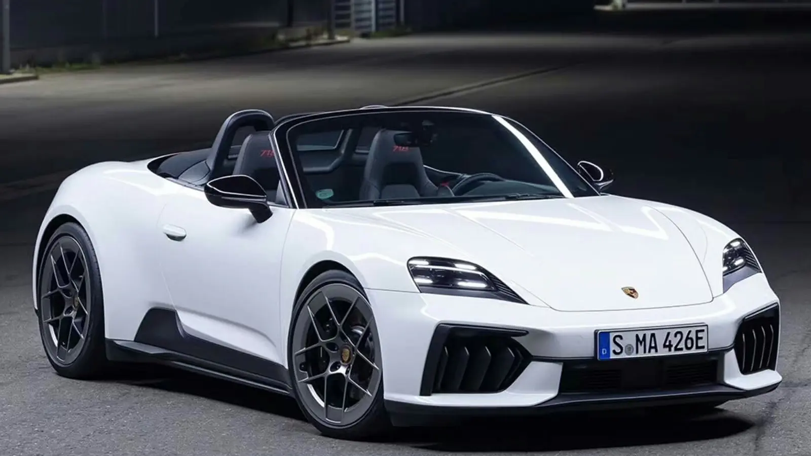 Kompletně odhalený (CGI) 2027 Porsche 718 Boxster EV: návrh