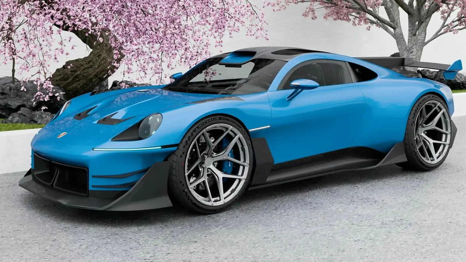 Porsche Mission S: tuningové CGI ukazuje agresivní podobu